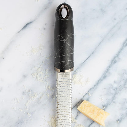 Premium Classic Series Zester 18/8, Black - Lemon Zester & Cheese Grater & Vegetable Grater - Citrus, Parmesan Cheese, Garlic, Ginger, Nutmeg, Chocolate - Stainless Steel Grater
