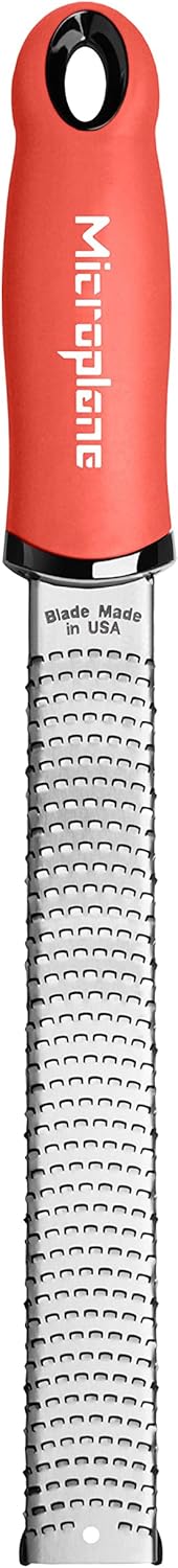 Premium Classic Series Zester 18/8, Black - Lemon Zester & Cheese Grater & Vegetable Grater - Citrus, Parmesan Cheese, Garlic, Ginger, Nutmeg, Chocolate - Stainless Steel Grater