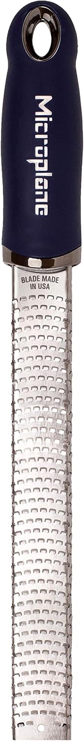 Premium Classic Series Zester 18/8, Black - Lemon Zester & Cheese Grater & Vegetable Grater - Citrus, Parmesan Cheese, Garlic, Ginger, Nutmeg, Chocolate - Stainless Steel Grater