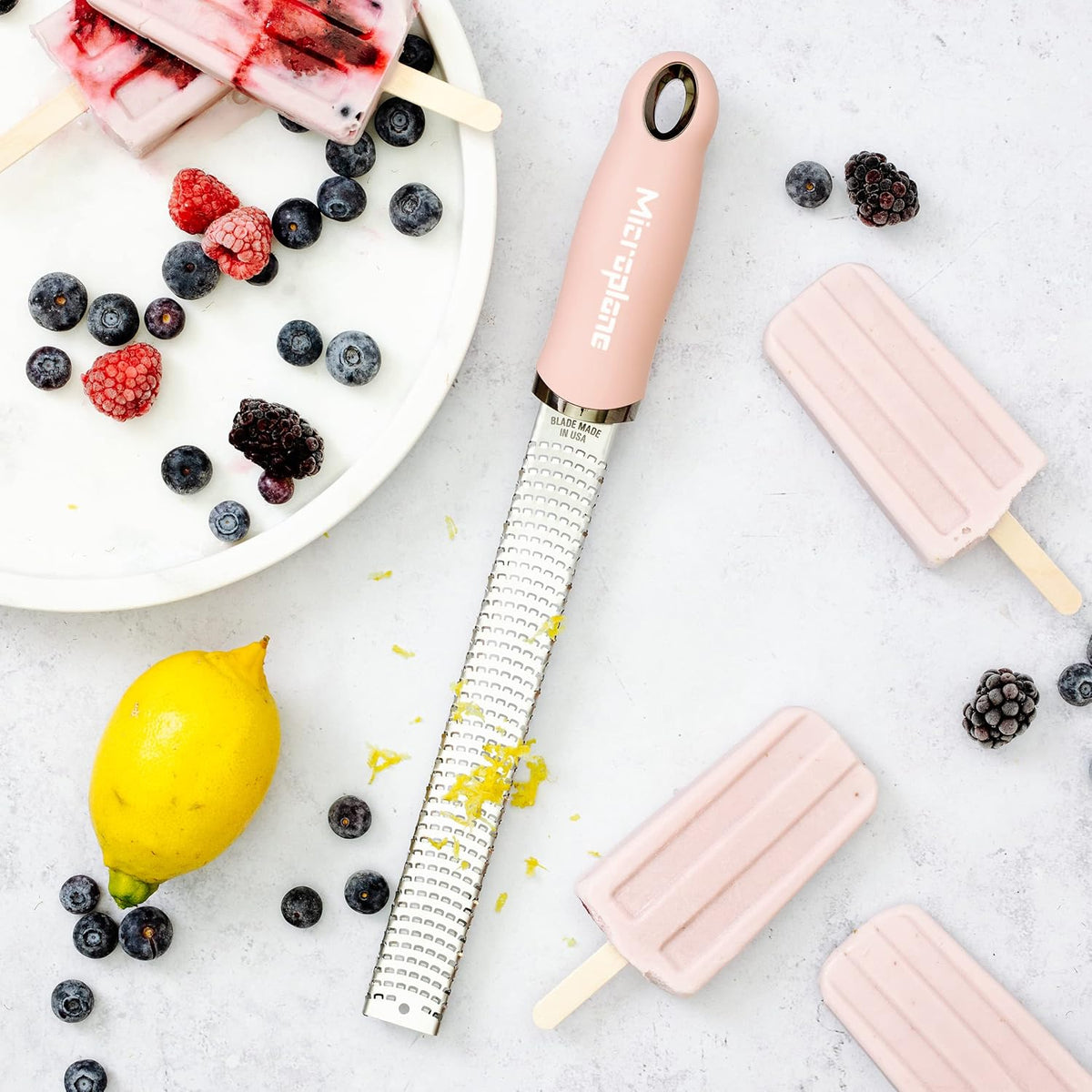 Premium Classic Series Zester 18/8, Black - Lemon Zester & Cheese Grater & Vegetable Grater - Citrus, Parmesan Cheese, Garlic, Ginger, Nutmeg, Chocolate - Stainless Steel Grater