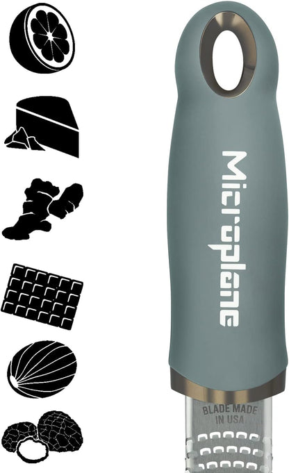 Premium Classic Series Zester 18/8, Black - Lemon Zester & Cheese Grater & Vegetable Grater - Citrus, Parmesan Cheese, Garlic, Ginger, Nutmeg, Chocolate - Stainless Steel Grater