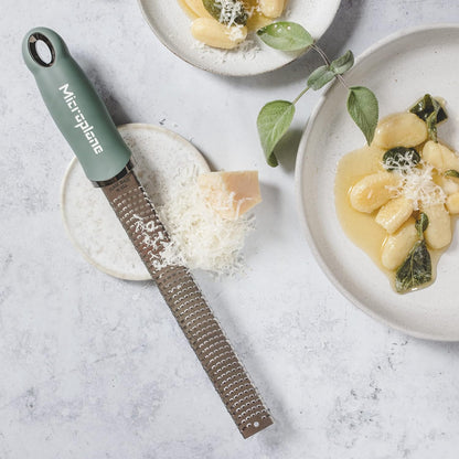 Premium Classic Series Zester 18/8, Black - Lemon Zester & Cheese Grater & Vegetable Grater - Citrus, Parmesan Cheese, Garlic, Ginger, Nutmeg, Chocolate - Stainless Steel Grater