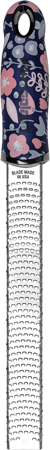 Premium Classic Series Zester 18/8, Black - Lemon Zester & Cheese Grater & Vegetable Grater - Citrus, Parmesan Cheese, Garlic, Ginger, Nutmeg, Chocolate - Stainless Steel Grater