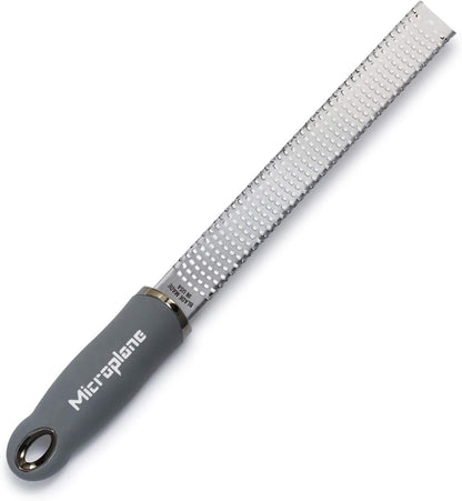 Premium Classic Series Zester 18/8, Black - Lemon Zester & Cheese Grater & Vegetable Grater - Citrus, Parmesan Cheese, Garlic, Ginger, Nutmeg, Chocolate - Stainless Steel Grater