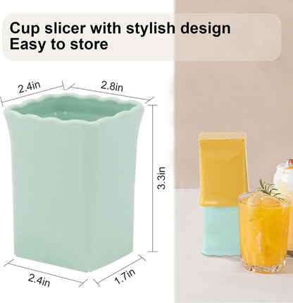 Strawberry Slicer Cup：Fruit Slicer Cup for Strawberry Egg Banana Mushroom Cucumber Kiwi and Veggie Salad Speed Cutter the Kitchen Portable Slicing Tool