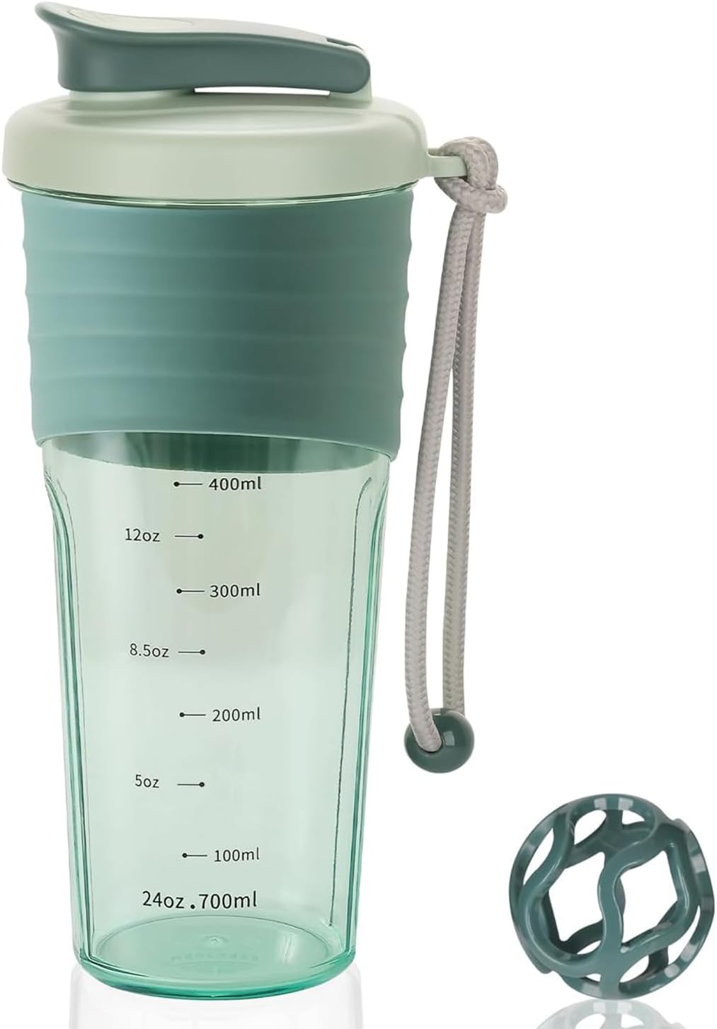 Protein Shaker Bottle,Sports Blender Bottles for Protein Mixes with Whisk Ball,Mixer Bottle,Portable Pre Workout Whey Protein Drink Shaker Cup，Midnight Blue