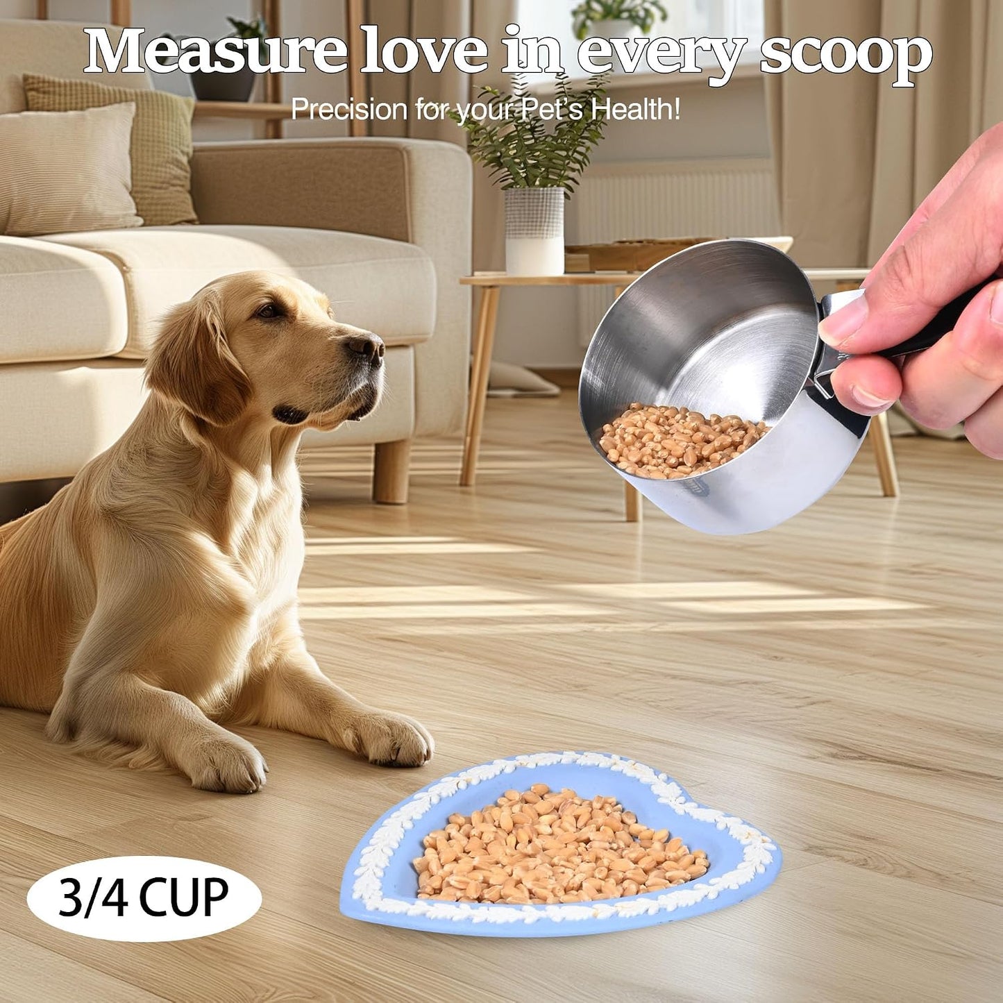 1/4 Cup Magnetic Grips Stainless Steel Measuring Cup -1PCS