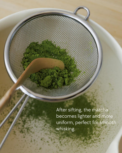 Matcha Set, 5 Pcs Matcha Whisk Set, Matte Buttercream Glaze, 17oz | Elegant Rounded Bowl with Folded Rim, Balanced Weight & Comfortable Size, Gift Box Included