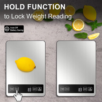 Food Scale, 22lb/0.1oz Digital Kitchen Scale - 7 Units, Tare & PCS