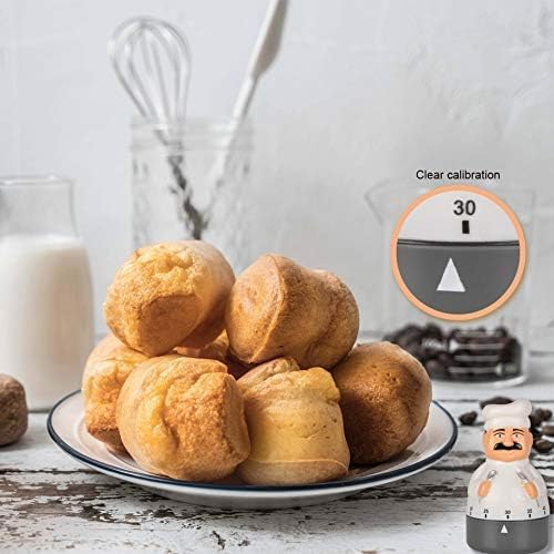 Jayron Chef Kitchen Timer, 60-Minute Mechanical Wind-Up Countdown Timer