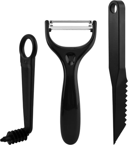 Kitchen Spiral Cutter and V-Shaped Tools with peeler, Spiral Potato Cutter V-Shape Carving Tool Vegetable Spiralizer Manual Screw Peeler for Veggies Cucumber