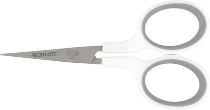 5-Inch Micro-Tip Fabric Scissors with Titanium-Bonded Blades - Craft Scissors for Paper and Fabric, Sewing, and More