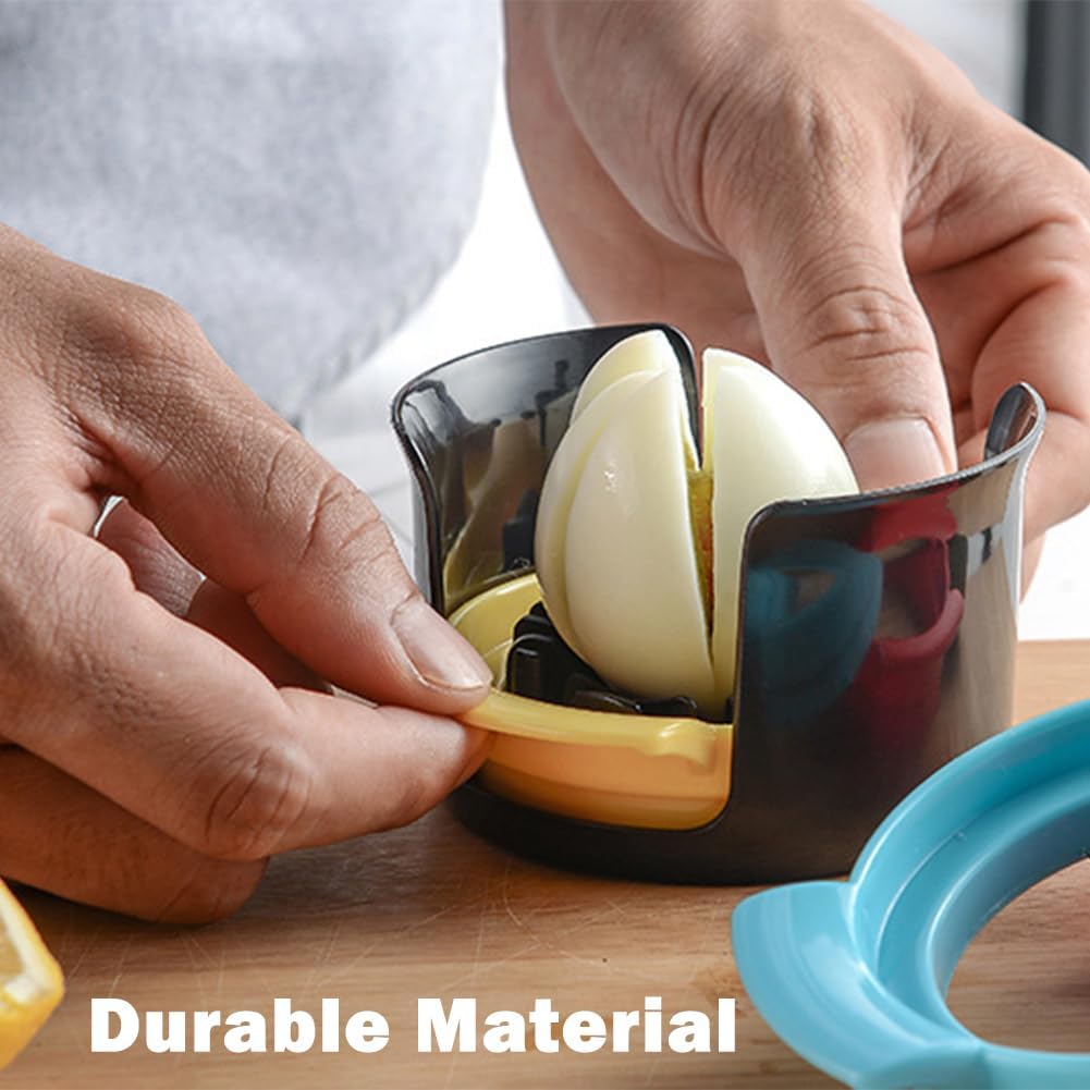 3-in-1 Stainless Wire Egg Slicer for Hard Boiled Eggs, Fruits & More