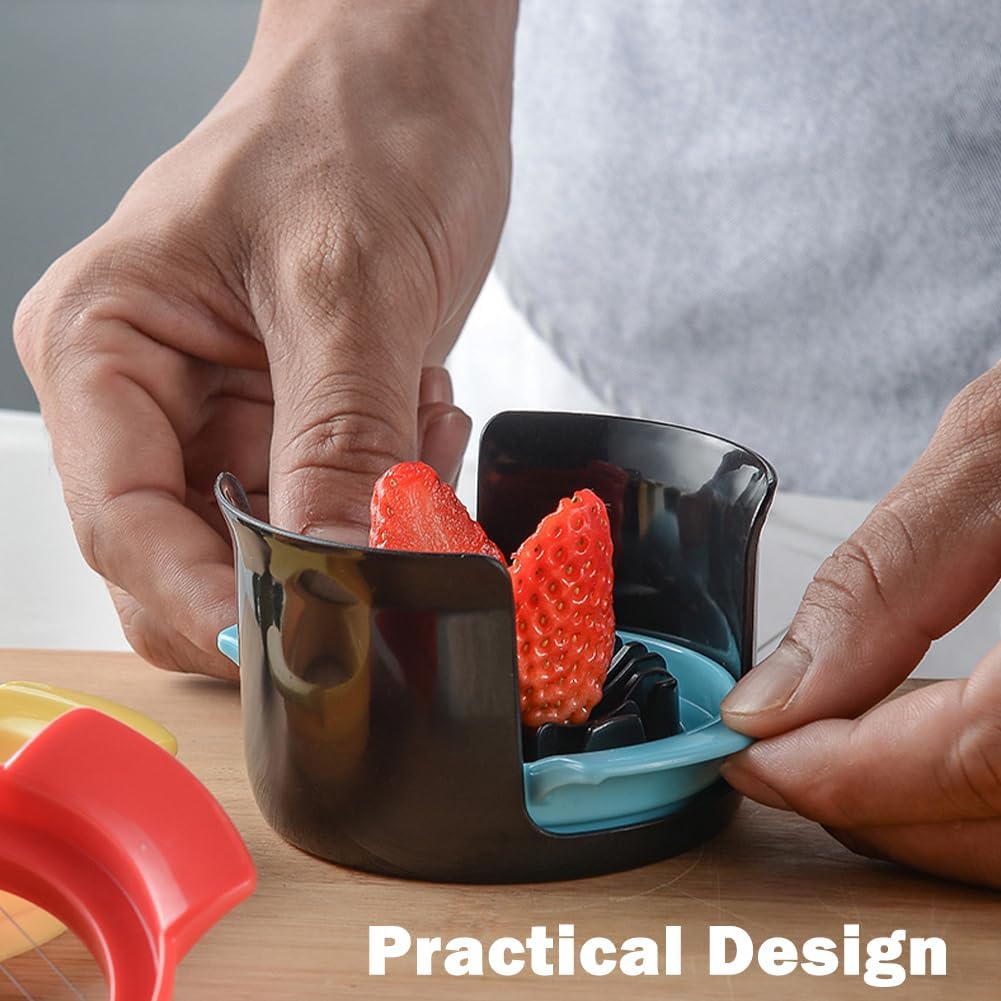 3-in-1 Stainless Wire Egg Slicer for Hard Boiled Eggs, Fruits & More