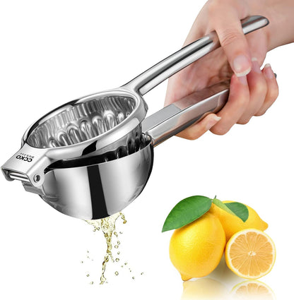 Lemon Squeezer Stainless Steel Manual Juicers Max Extraction Lemon Lime Squeezer Heavy Duty Citrus Juicer Hand Press Fruit Juicer