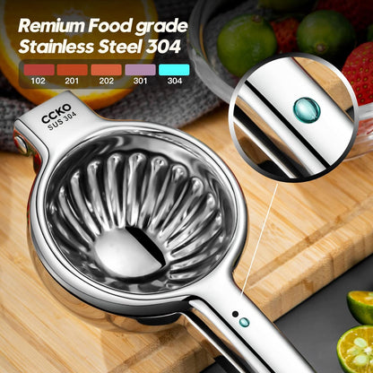 Lemon Squeezer Stainless Steel Manual Juicers Max Extraction Lemon Lime Squeezer Heavy Duty Citrus Juicer Hand Press Fruit Juicer