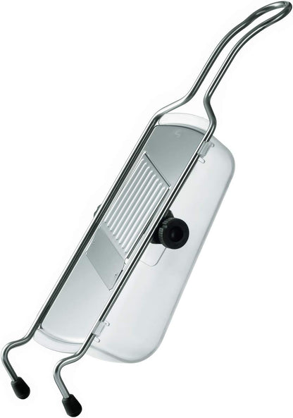 95028 Stainless Steel Adjustable Gourmet Food Slicer Hand-Held Mandoline With Hand Guard