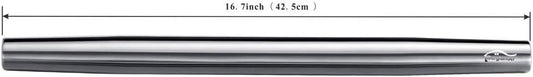 Stainless Steel Rolling Pin, Matte Finish 16.7 Inches, Rolling Pin For Baking Pizza Dough, Pie, Cookie, Essential Kitchen Utensil Gift Ideas For Bakers.