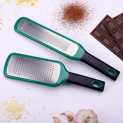 Lemon Zester Grater of 2, Kitchen Tool for Cheese, Garlic, Nutmeg