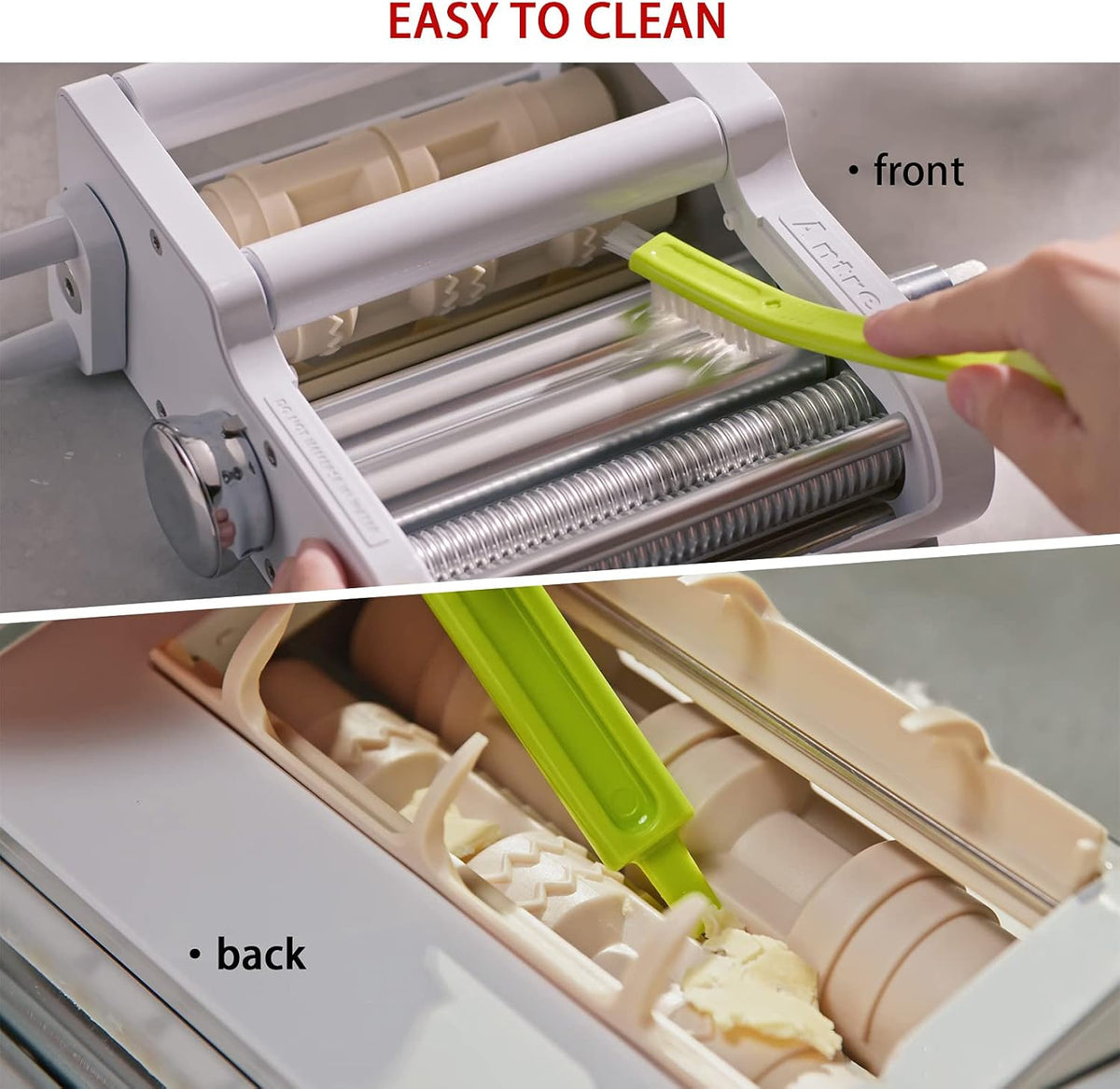 3-IN-1 Pasta Attachment & Ravioli Attachment for KitchenAid Stand Mixers, Pasta Maker Assecories included Pasta Sheet Roller, Spaghetti Cutter and Ravioli Maker Attachment