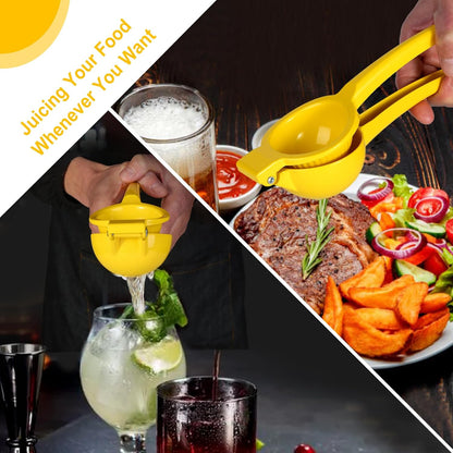 Premium Lemon Squeezer, Large Heavy Duty Handhelp Juicer for Lemon, Metal Hand Press Citrus Juicer, Lime Squeezer Bar Tool, Manual Citrus Press