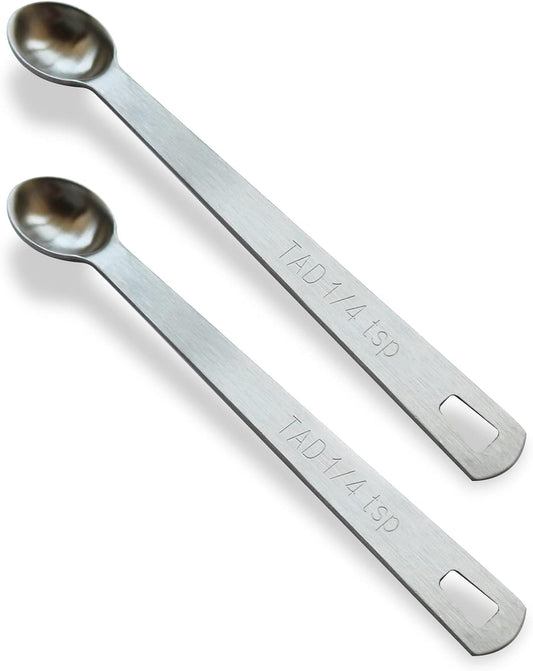2PCS 1/4tsp(1.25ml) Mini Measuring Spoon, Small Teaspoon for Tiny Amounts | High Precision, Food-Grade, ‌Rust-Free, Dishwasher-Safe, Easy-Read Markings, Multi-Purpose, Sturdy & Durable