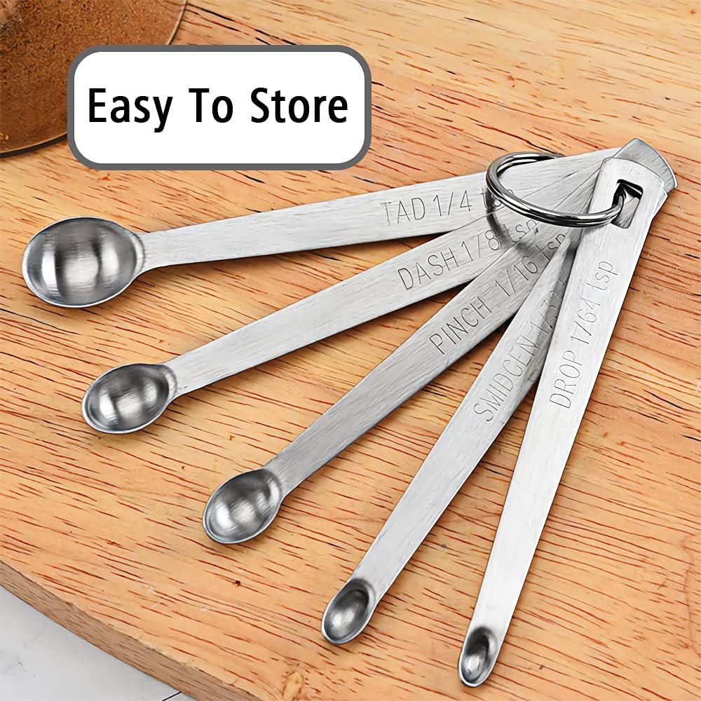 2PCS 1/4tsp(1.25ml) Mini Measuring Spoon, Small Teaspoon for Tiny Amounts | High Precision, Food-Grade, ‌Rust-Free, Dishwasher-Safe, Easy-Read Markings, Multi-Purpose, Sturdy & Durable