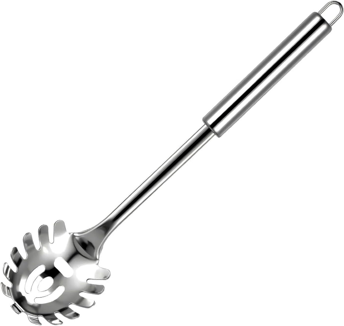 Pasta Fork Stainless Steel Pasta Spoon, Spaghetti Sever, Heavy Duty Metal Spaghetti Spoon Kitchen Utensils.