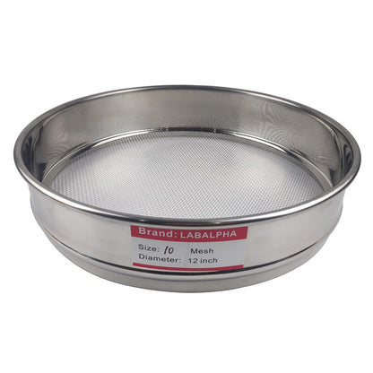 120 Mesh Lab Sieves, 120 Mesh Test Sieve, 12'' Diameter, 304 Stainless Steel Wire Cloth (0.125mm)