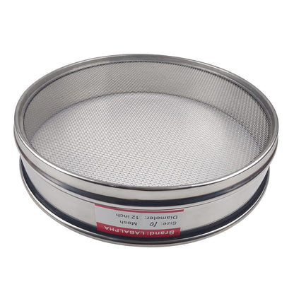 120 Mesh Lab Sieves, 120 Mesh Test Sieve, 12'' Diameter, 304 Stainless Steel Wire Cloth (0.125mm)
