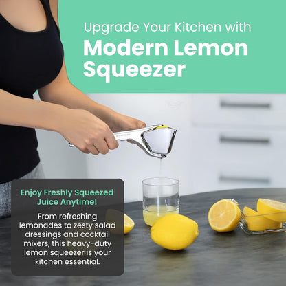 Lemon Squeezer - Compact & Heavy-Duty Citrus Press Juicer with Ergonomic Handle & Built-in Filter, Premium Quality Manual Squeezer for Lime & Lemons.