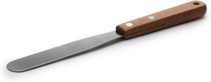 Fox Run Offset Icing Spatula, 4.25-Inch Stainless Steel Blade, Wood Handle, Metallic