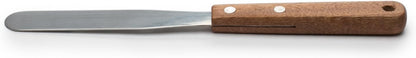 Fox Run Offset Icing Spatula, 4.25-Inch Stainless Steel Blade, Wood Handle, Metallic