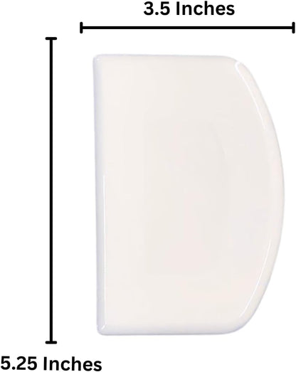 Sourdough Plastic Bench Dough Scraper Bowl Flexible Food-safe Cutter Flexible Multipurpose Good Grip Curved and Flat Edge Dough Food Scrapers for Kitchen Bread Dough Cake Fondant Icing 2 Pack