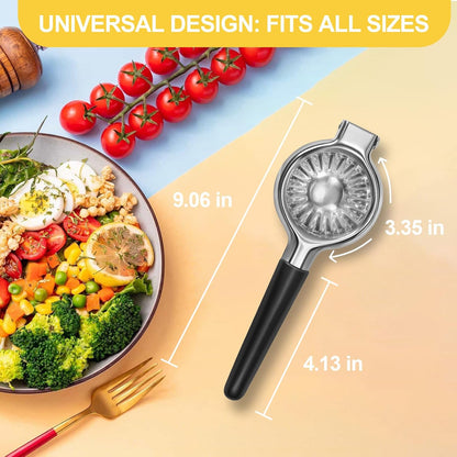 Premium 316L Medical-Grade Stainless Steel Lemon Squeezer - Baby-Safe Citrus Juicer, Heavy-Duty Manual Lime Squeezer with Zero Heavy Metal Leaching