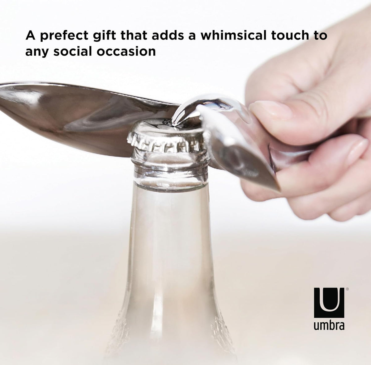 Rodeo Buddy Bottle Opener with Stand, Chrome