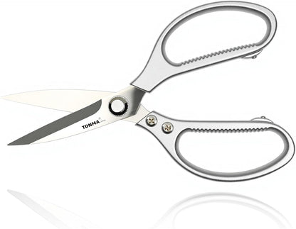 TONMA Kitchen Scissors, Made in Japan, All-Purpose Kitchen Shears, TKM-10 | Heavy-Duty Cooking Scissors for Food & Herbs, 4mm Extra-Thick Stainless Steel Blades, Ergonomic Handle, Effortless Cutting