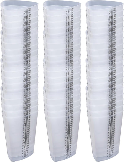 32 oz Graduated Triangular Intake Output Container, Plastic, 5 Pack | Easy-to-read oz & cc markings for accurate measuring, ideal for specimen collection, paint, epoxy mixing and laboratory use