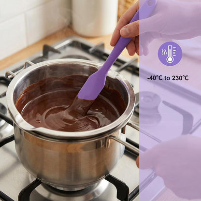3 Pcs Jar Spatula，Food Grade Silicone Spatula,Sourdough Spatula，Spatulas Silicone Heat Resistant,for Mixing, Scraping, and Spreading Cake Butter,Dishwasher Safe, BPA Free