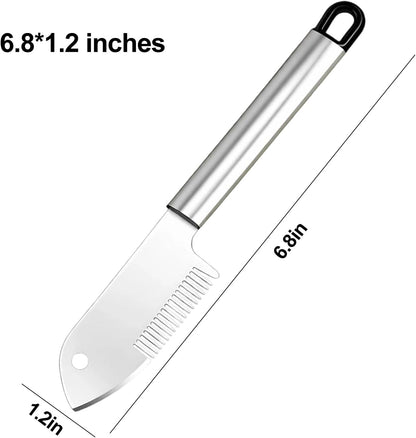 Stainless Steel Multi-Purpose Julienne Peeler, Stainless Steel Green Onion Slicer Scallion Shredder Cutter, 2026 New Vegetable Peelers Knife for Slicing Green Onions Vegetables & Garnishes (1)
