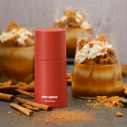 Manual Spice Mill - Cinnamon Grinder and Nutmeg Grater (Black)