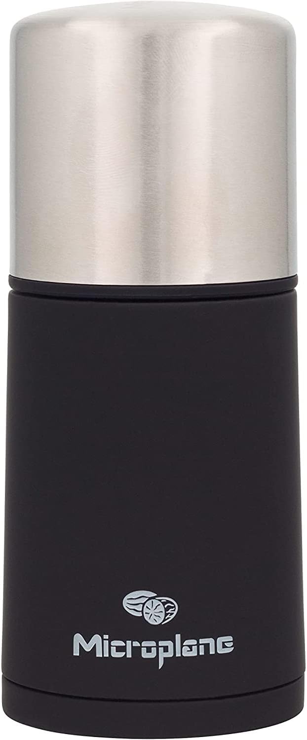 Manual Spice Mill - Cinnamon Grinder and Nutmeg Grater (Black)