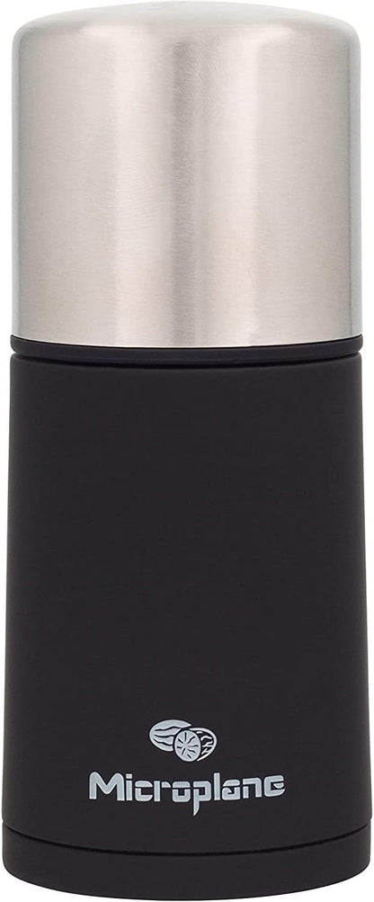 Manual Spice Mill - Cinnamon Grinder and Nutmeg Grater (Black)