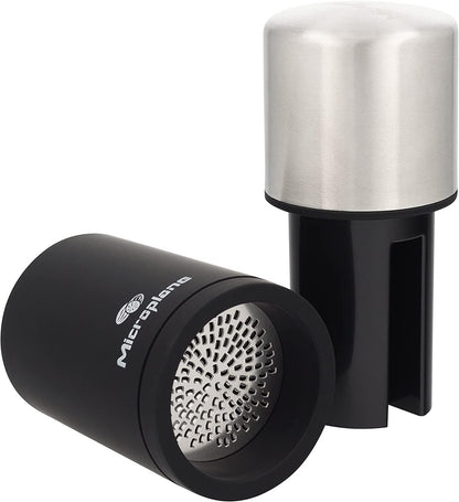 Manual Spice Mill - Cinnamon Grinder and Nutmeg Grater (Black)