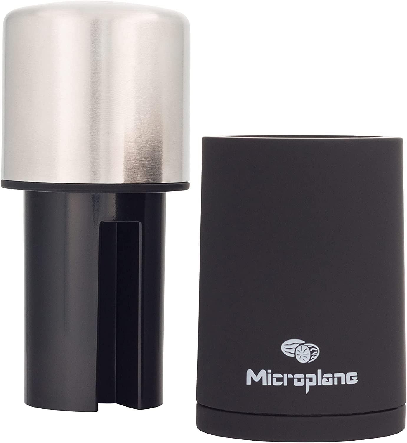 Manual Spice Mill - Cinnamon Grinder and Nutmeg Grater (Black)