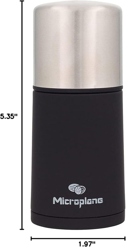 Manual Spice Mill - Cinnamon Grinder and Nutmeg Grater (Black)
