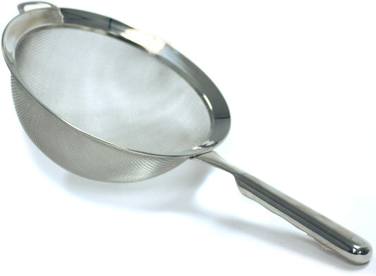 8" KRONA Stainless Steel Double Mesh Strainer, 8", as shown