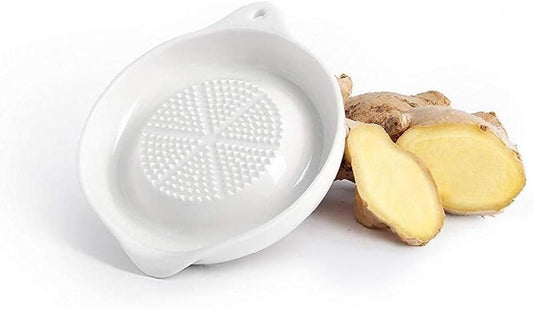 1pc Porcelain Ginger Grater Plate Garlic Onion Chopper Kitchen Manual Food Masher for Vegetable Fruit