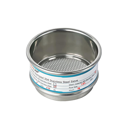 2.36" (6cm) Full 304 Stainless Steel Mini Lab Sieve, 40 Mesh (0.45mm)