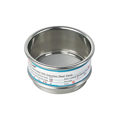 2.36" (6cm) Full 304 Stainless Steel Mini Lab Sieve, 40 Mesh (0.45mm)